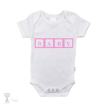 Nameblock Baby Bodysuit