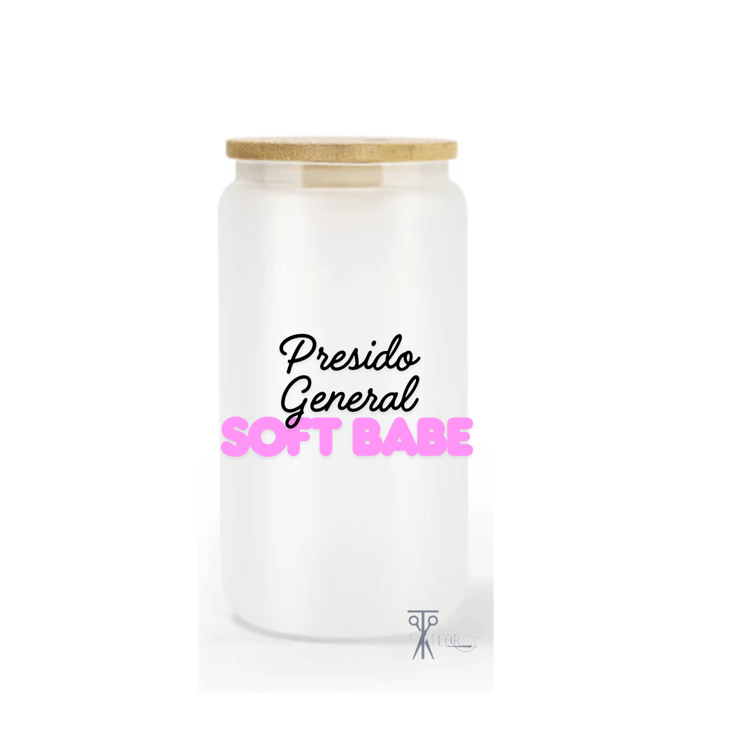 Soft Babe 16oz. Glass Cup